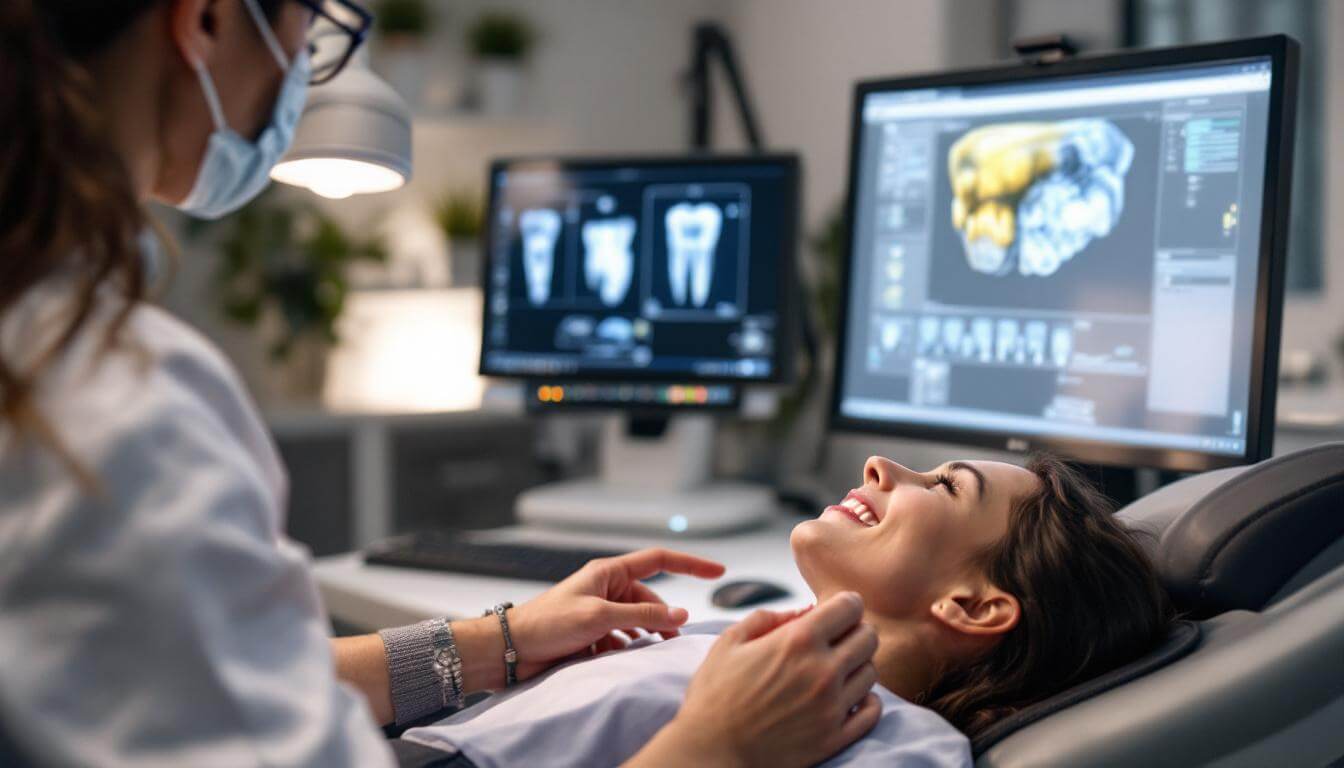dentista tratando a paciente