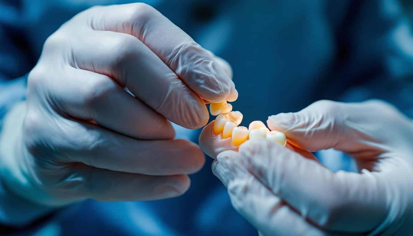 Ajuste puente removible dental