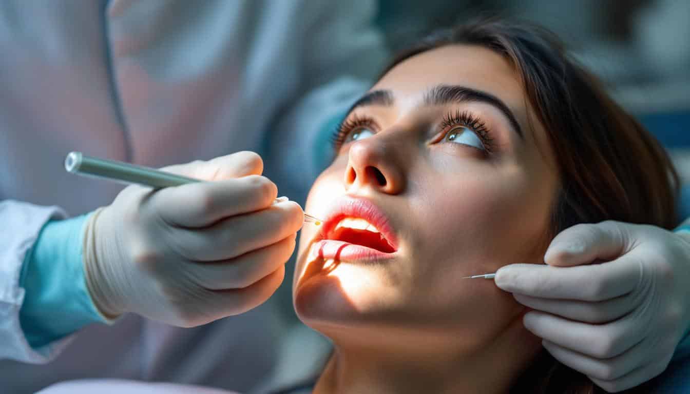 Tratamiento drenaje absceso dental