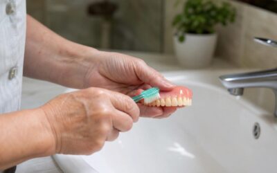Cómo limpiar prótesis dentales